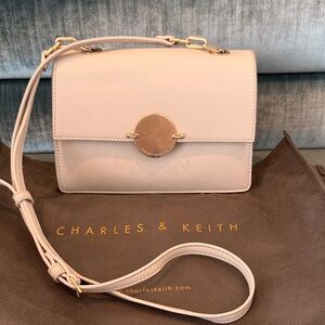 Charles & Keith Beige Crossbody Bag